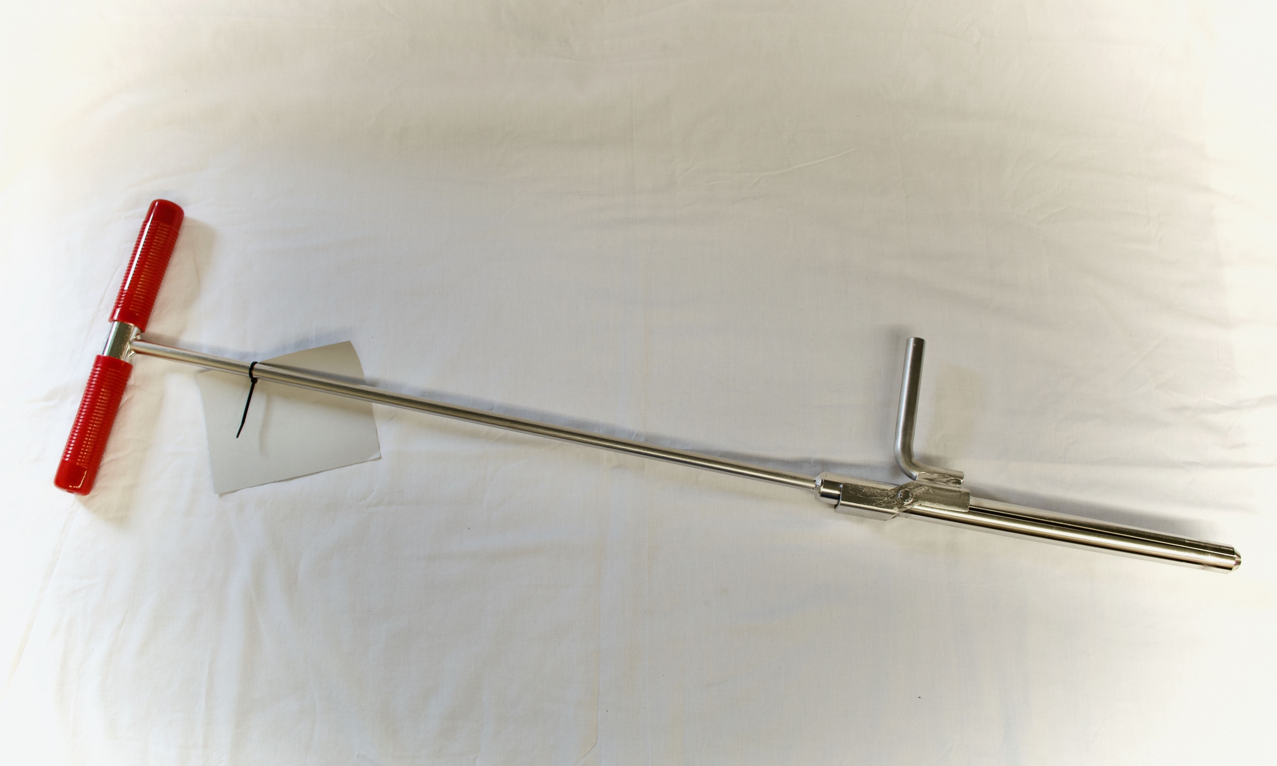 Soil Probe Sampler 304 Stainless Steel with Foot Pedal Probing Scoop Silver 