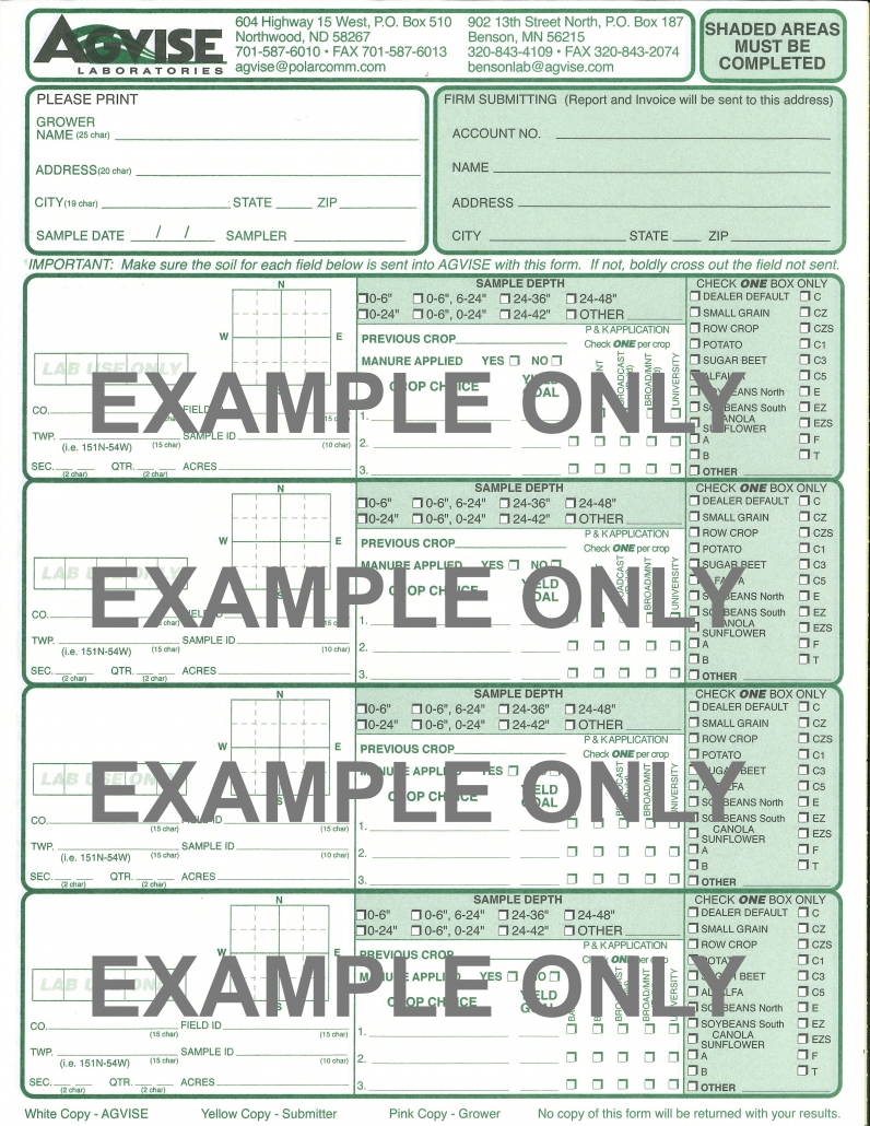 Reference Number Sticker Pad - Agvise Laboratories