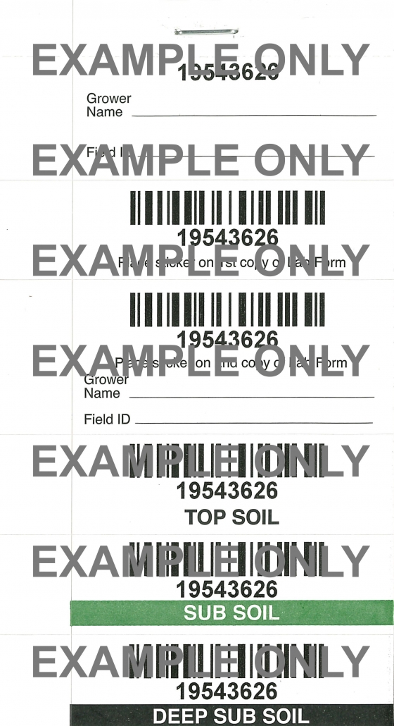 Reference Number Sticker Pad - Agvise Laboratories