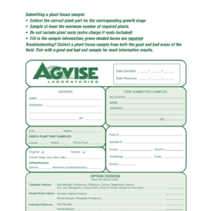 Soil Sample Bag, Pre-Cut - Agvise Laboratories